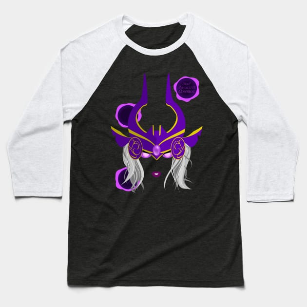 Syndra Baseball T-Shirt by My4DGlasses